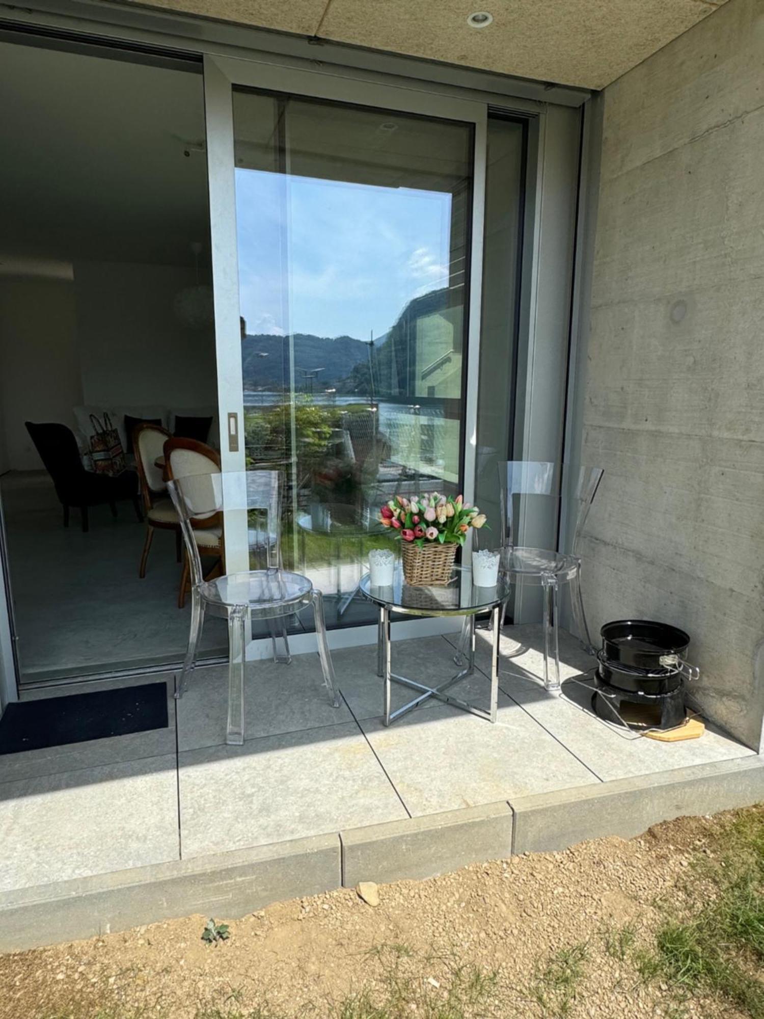 Neue Gartenwohnung Mit Sicht Auf Den Luganersee ポンテ・トレーザ エクステリア 写真