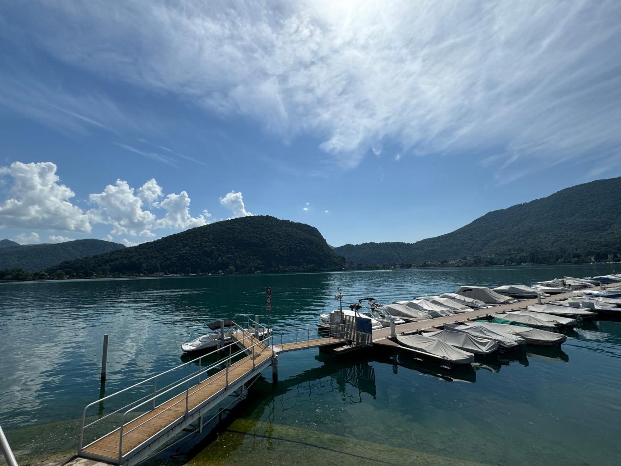 Neue Gartenwohnung Mit Sicht Auf Den Luganersee ポンテ・トレーザ エクステリア 写真