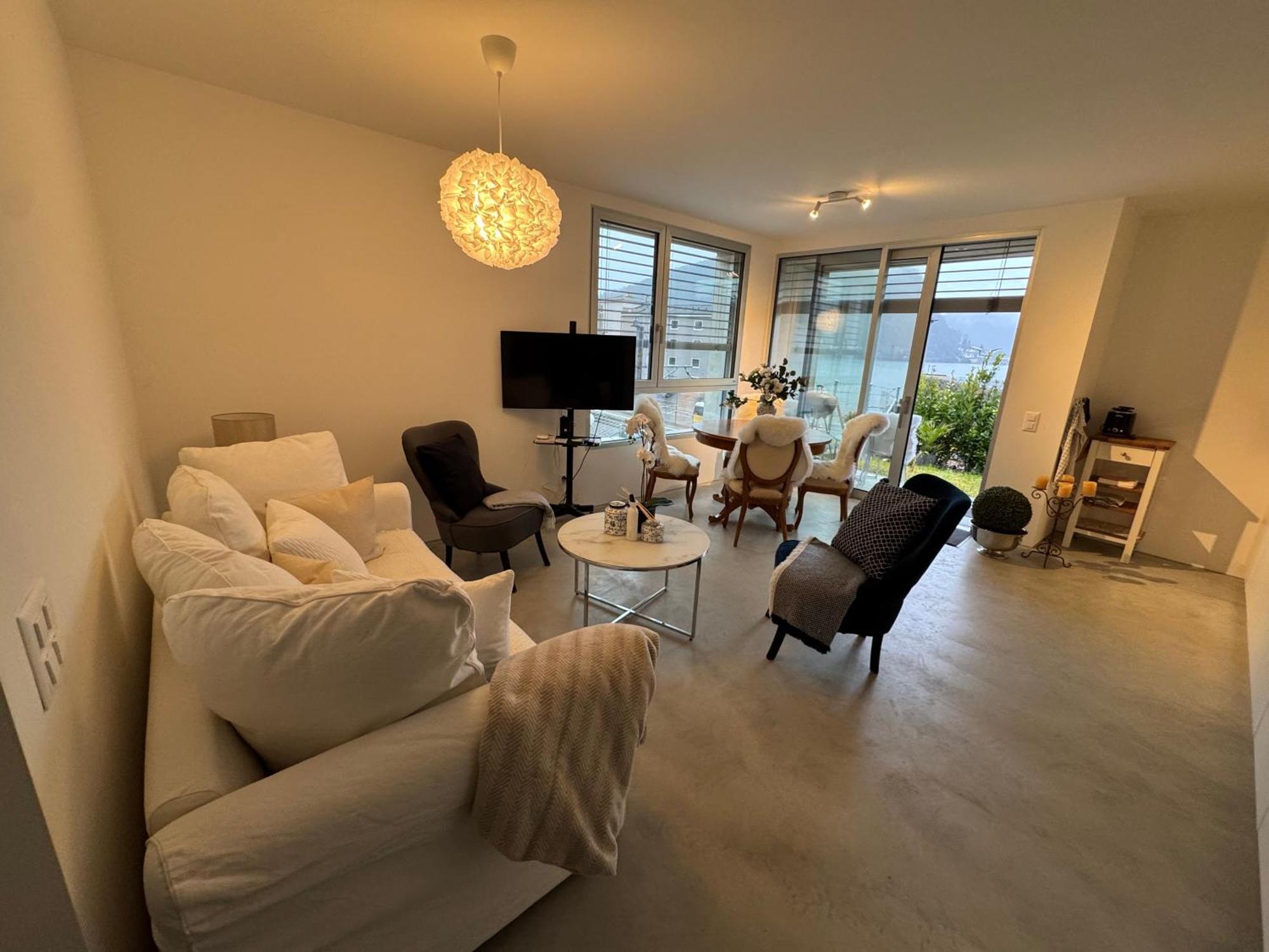Neue Gartenwohnung Mit Sicht Auf Den Luganersee ポンテ・トレーザ エクステリア 写真